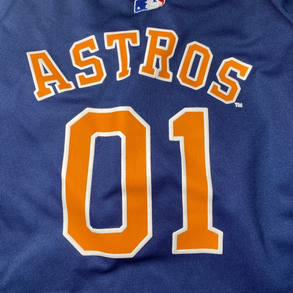 Pets First Houston Astros Dog Size Large Jersey Navy Blue‎ MLB Baseball EUC